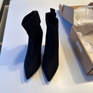 Boohoo Plus Black Ankle Booties